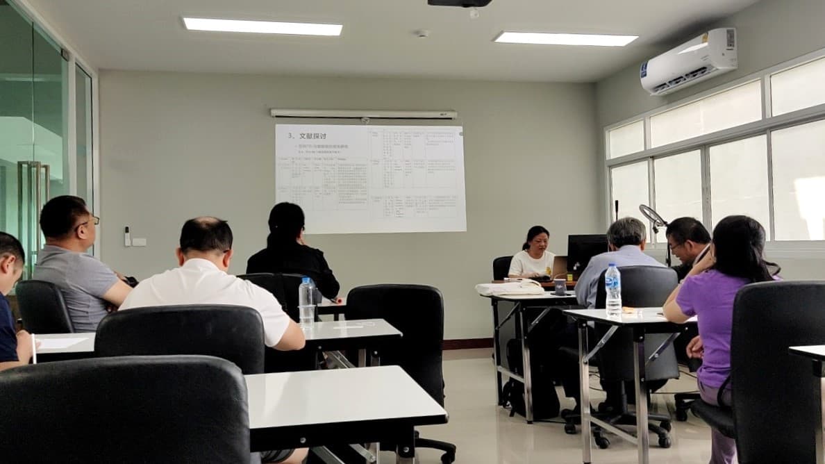 student presenting